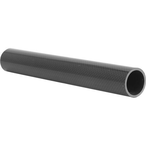Entretoise de direction carbone 3K brillant 25cm pour réglage hauteur potence vélo, compatible fourche avant 28.6mm. (1/5)
