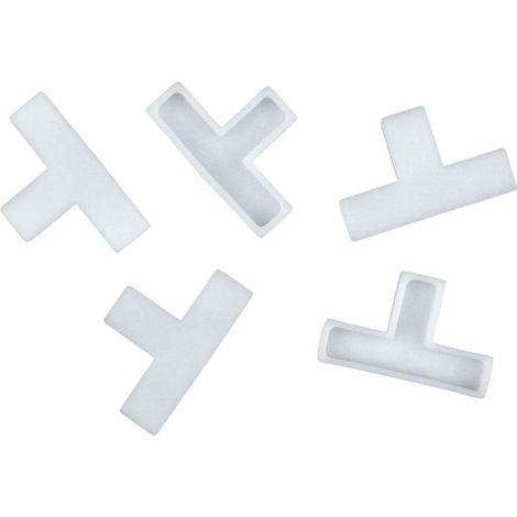 Fliesen-T-Stücke 4 mm 250Stk Kunststoff Fliesenwerkzeug Fliesenkeile Fugenkeile