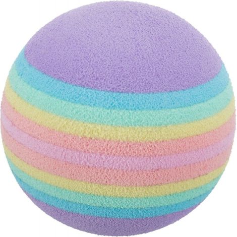Juego de 4 BOLAS ARCOÍRIS DURAS Juguete para gatos 3,5 cm (1/3)