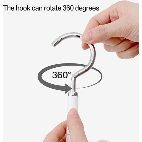 Cintre de sac à main - Rotation à 360 °, arc élargi - Ne craignez pas la déformation de la poignée du sac, organisateur de sac à main pour placard (blanc 1 pièce) (1/3)