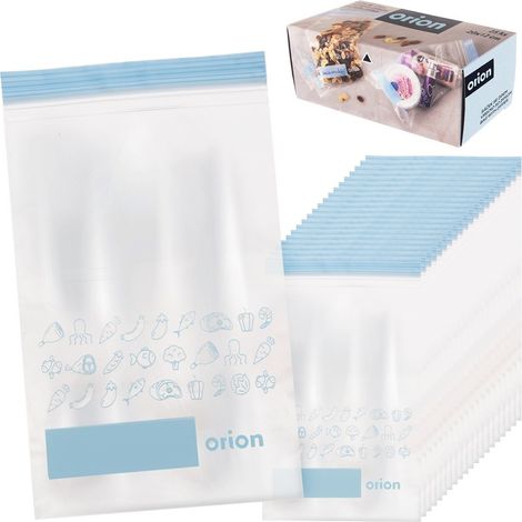 Bolsas para alimentos Ziploc de 20x12 cm, 25 unidades. (1/5)