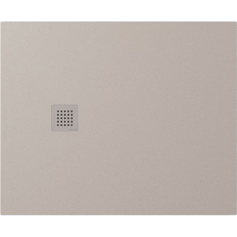 Receveur de douche en marbre coulé TRENECA 110x90cm, découpable selon vos demandes, beige mat (1/4)
