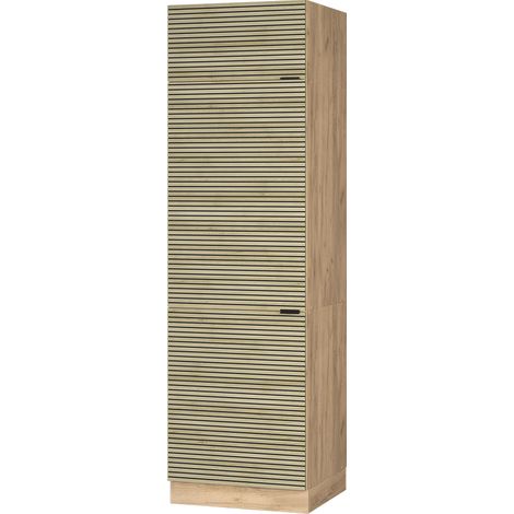 Mobiletto per frigorifero Fame-Line, Pannello in quercia, 60 cm, Vicco