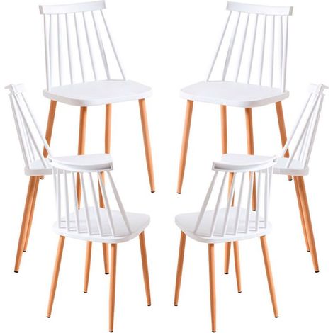 Packs Sillas Comedor - Pack 6 Sillas Bik - Blanco (1/5)