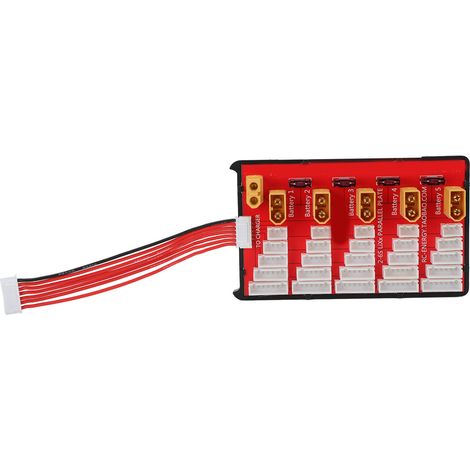 XT60 Balancer-Ladeplatine, Parallel-Ladeplatte für 2-6S LiPo-Akkus, DC 0-22,2 V, 20 A (1/5)