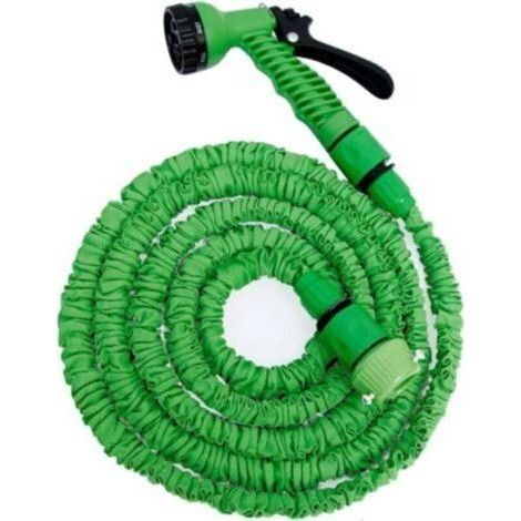 Tuyau d'Arrosage Extensible 7,5m avec Pistolet 7 Fonctions, Flexible Léger pour Jardin, Terrasse et Nettoyage Voiture (1/4)