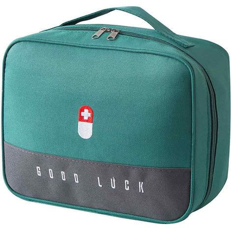 Kit De Premiers Secours - Grand Modèle Vert - Pour Voyage Et Randonnée - 1 Pièce (1/5)