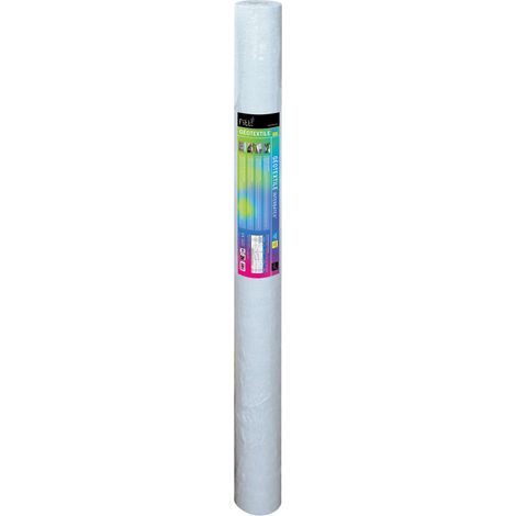 Interplast – Feutre géotextile 110g/m² 2x25m – Drainage efficace – Non tissé aiguilleté – Pour espaces extérieurs et assainissement autonome