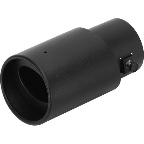 Embout de pot d'échappement en alliage d'aluminium noir brossé, durable et universel pour voiture (1/5)