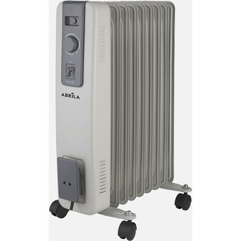 Elektrischer Heizkörper abrila Acebuche grau 2000W robustes Metall