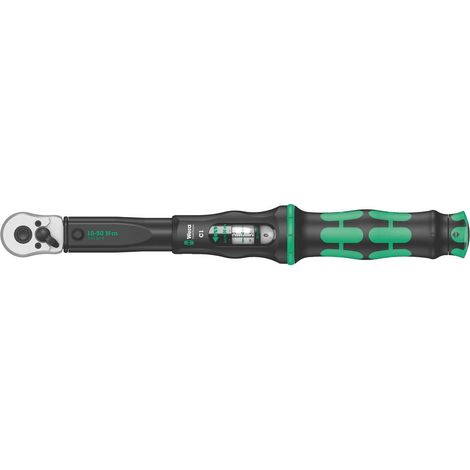 Wera Click-Torque C 1 05075620001 Chiave dinamometrica con cricchetto reversibile 1/2 (12.5 mm) 10 - 50 Nm