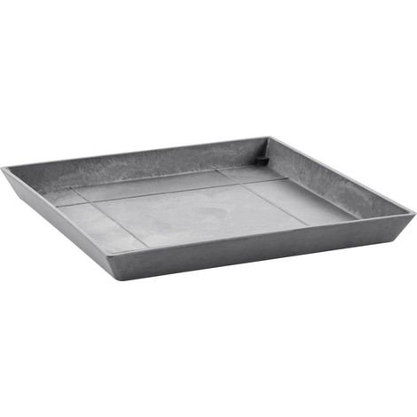 Ecopots Untersetzer Square 50 für Blumentöpfe - L 43 cm x B 43 cm x H 3,5 cm - Innen- und Außenbereich