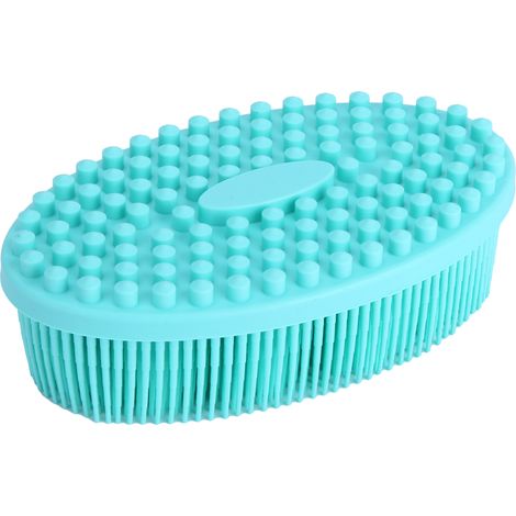 Brosse de douche en silicone multifonction masseur tactile bébé outil d'entraînement sensoriel pour maison vert