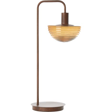 Light & Living - lámpara de mesa - Baylie - marrón - vidrio metal