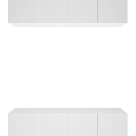 TV Cabinets 4 pcs White 80x30x30 cm Engineered Wood vidaXL