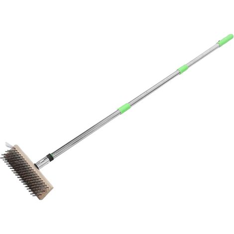 Brosse métallique pour cheminée, manche de 125 cm (49,2 pouces) avec (1/5)