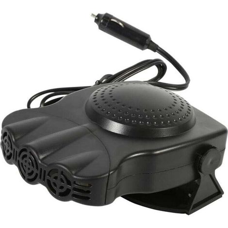 Chauffage de voiture, ventilateur de chauffage de voiture 12 V 150 W, ventilateur de chauffage de voiture, dégivreur de pare-brise de voiture, ne le croyez pas, chauffage en céramique noir (1/4)