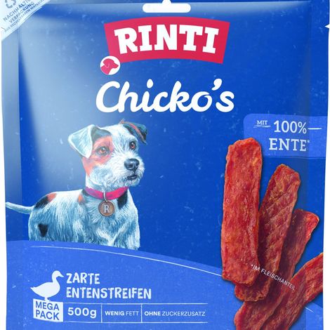 Rinti Chicko Hundesnack Ente Megapack 500g Kauknochen