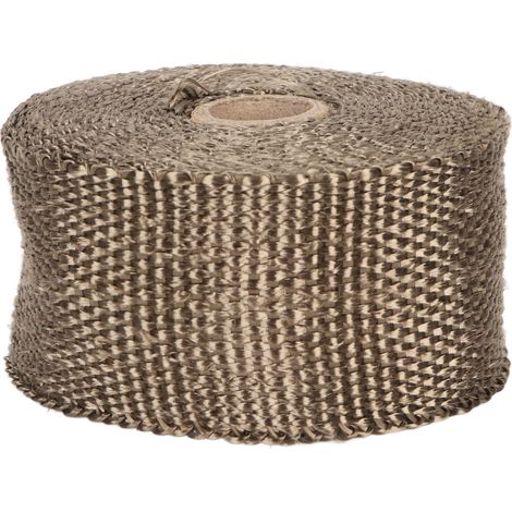 Enveloppe Ignifuge pour Tuyaux, Isolation Thermique Anti-Brûlure, Bande de Protection pour Cheminée avec 2 Fixations, pour Conduits de Chauffage et Échappement Moto (1/5)