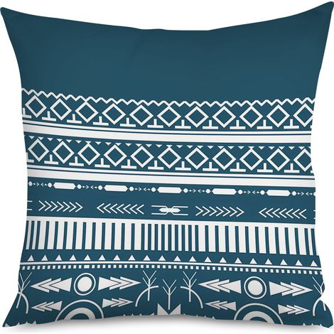 Housse de coussin imprimé cactus, bohème désert (1/5)