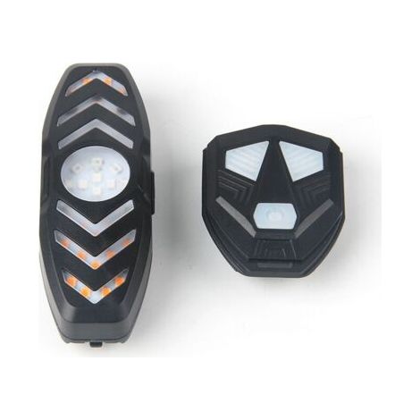 Feu Arrière Clignotant Sonore de Vélo-Trottinette, Télécommande sans-fil, 6 Modes d’Éclairage, Rechargeable USB, Étanche-Léger-Durable, Installation Instantanée sans Outils, s'adapte à tous les vélos