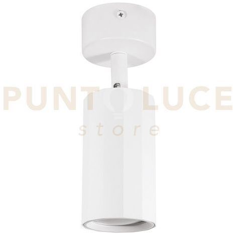 GFA1600 SPOT DA SOFFITTO  IN ALLUMINIO 1 LUCE ATTACCO GU10 IP20 BIANCO SATINATO ORIENTABILE