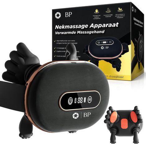 Appareil de massage sans fil pour la nuque, coussin de massage chauffant avec affichage LED infrarouge pour la nuque, les épaules, le dos, les bras et les jambes, 3 réglages (1/5)