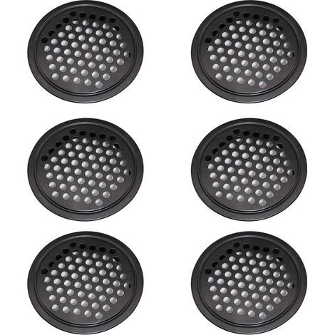 Grille d'aération en acier, grille d'aération pour placard – La grille d'aération ronde de 60 mm peut être utilisée dans le garage, la salle de bain, la chambre. (1/5)