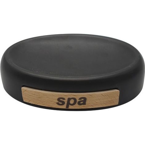 Keramik-Seifenschale Spa Schwarz - Msv
