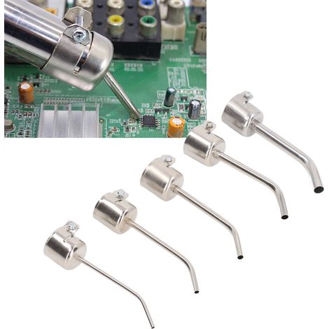 Accessoires pour station de dessoudage à air chaud : buses spéciales, buses coudées pour microscope, kit de 5 buses pour la réparation de téléphones portables. (1/5)