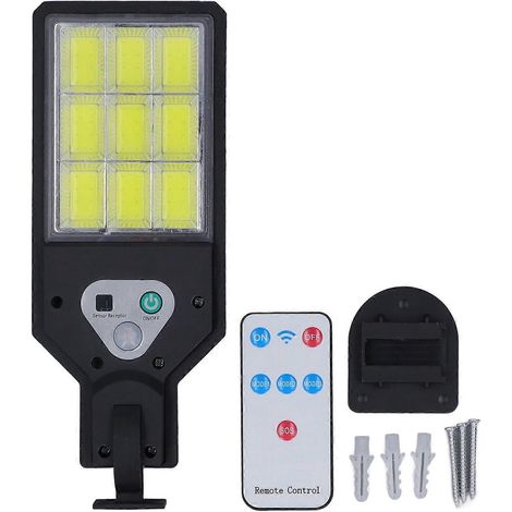 Solar-Sensorlampe IP64 wasserdicht COB-weißes Licht Hochempfindlicher Bewegungsmelder Solarleuchte mit