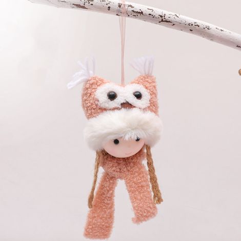 Owl Girl - Ornements De Décoration De Noël Pour Arbre - Suspension Murale Et Porte - En Tissu Doux - 1 Pièce (1/5)