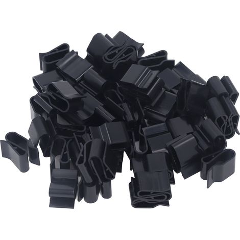 100 Pinces Fixation Câble Panneau Solaire PA66 Plastique Isolant, Lot de 100 Serre-Fils PV pour Gestion de Câbles (1/5)
