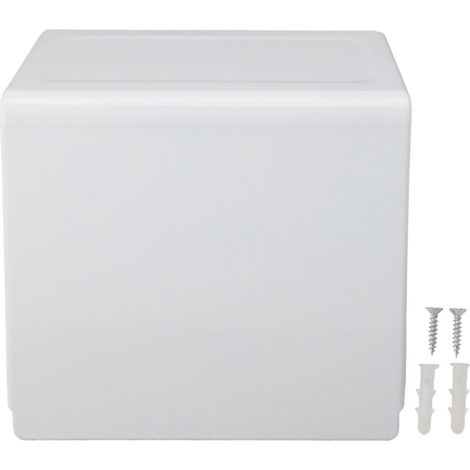Wandmontierter Toilettenpapierhalter – Wasserdichtes Aluminium in Raumfahrtqualität – Spender für Badezimmer und Hotels (Weiß) (1/5)