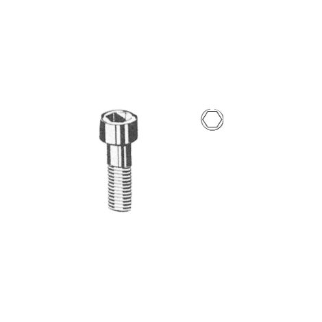 ORECA - 3 VITI PER METALLO TESTA CILINDRICA CAVA ESAGONALE IN INOX M8X40