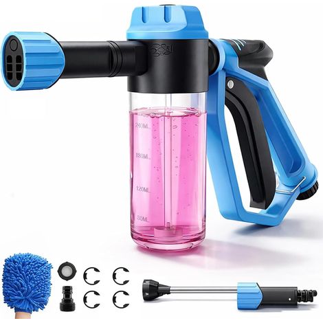 Foam Gun Car Wash Foam Spray Foam Spray Gun Removable Dual Nozzle Water Gun for Home Use (1/5)