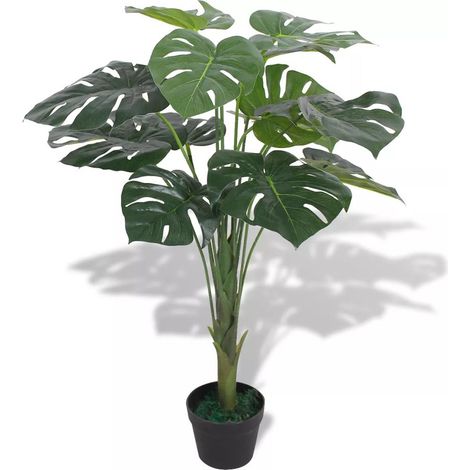Pianta artificiale di monstera con vaso 70 cm verde DEC021916