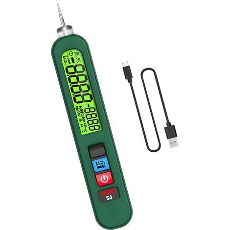 Generic Testeur de tension, stylo de tension, lampe de poche LED avec écran, stylo testeur électrique, S4 (1/5)