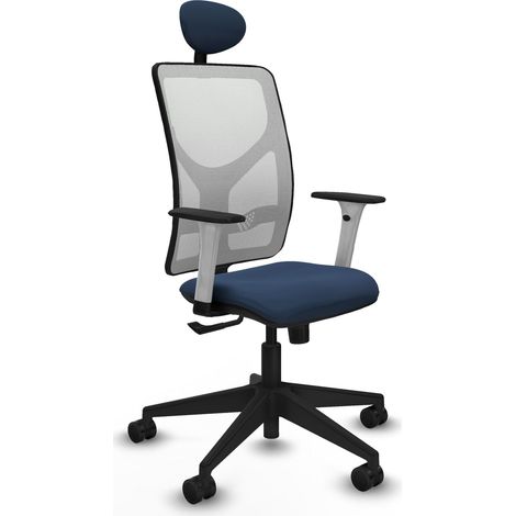 Sedia da ufficio piqueras y crespo Motilla blu navy similpelle (1/2)