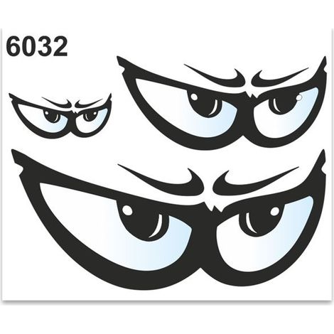 Adesivi Stickers Standard Occhi 10 x 12 cm (1/4)