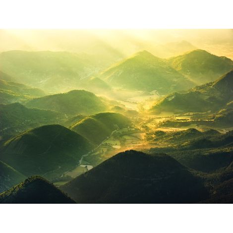 Papier peint panoramique naturel,romantique Le Comté (1/4)