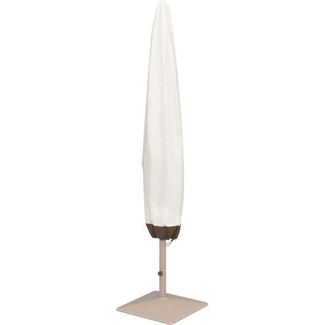 Housse Imperméable et Anti-UV pour Parasol Banane, Terrasse ou Balcon – Coloris Beige et Café – Taille M (1/5)