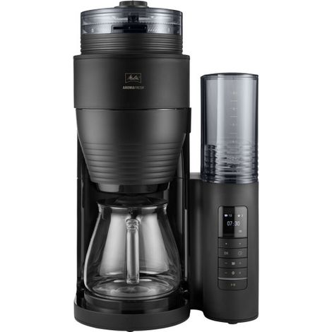 Cafetière filtre avec moulin intégré - MELITTA - Aromafresh Glass Pro 1030-01 - 10 tasses - 1 130 W - Noir (1/5)
