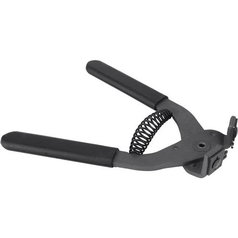 Geräuschlose Lederzange aus Stahl, Nähwerkzeug und Ahle für Lederarbeiten, Schere für Gürtel, Geldbörsen und Riemen (4 mm – 2 Zähne) – AquaForge