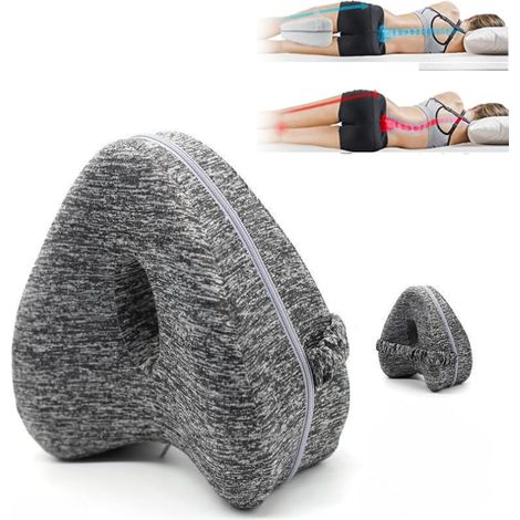 Almohada de alineación de piernas para aliviar el dolor de cadera/ciática, mejora la calidad del sueño, sin marca.