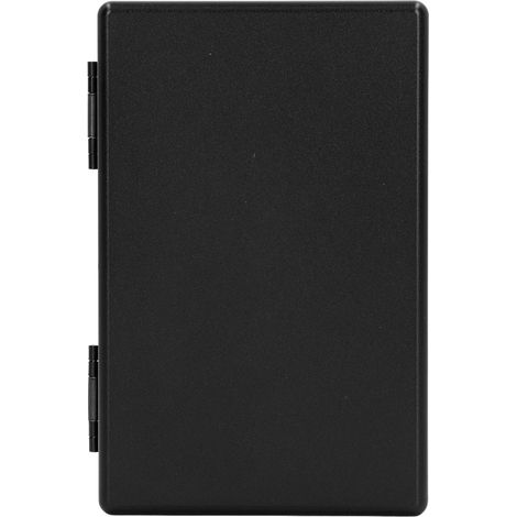 Étui à cigarettes fin pour 20 pièces, en alliage d'aluminium, boîtier extra-plat avec ouverture automatique, porte-cigarettes noir. (1/5)