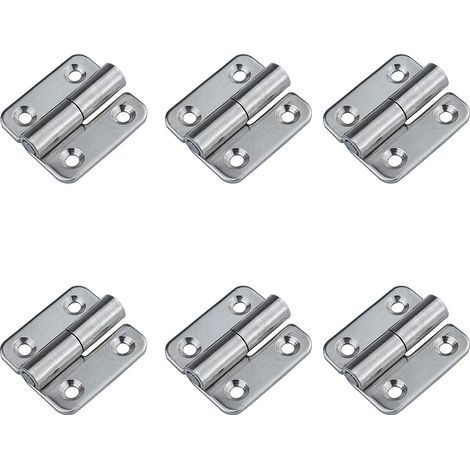 (Right)6 removable hinges 1.5' small sliding joints removable door hinges 304 stainless steel left handed