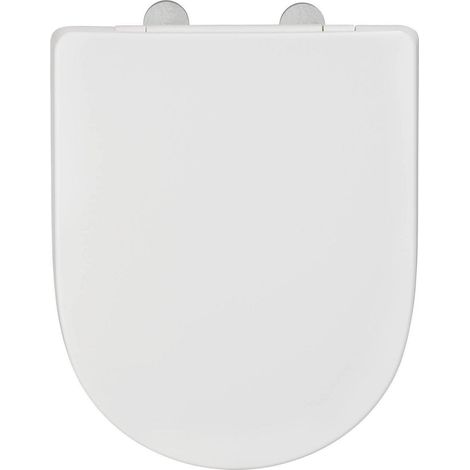 Wenko Exclusive asiento de inodoro negro y blanco antibacteriano (1/3)