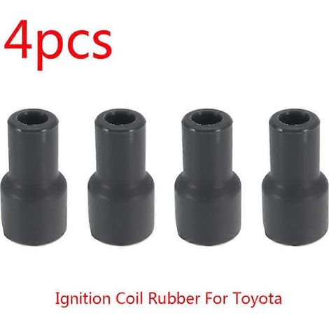 Lot de 4 pièces pour carrosserie automobile : capuchon de bougie d'allumage, connecteur, bobine d'allumage, couvercle de bougie (réf. 90919 11009). Accessoires auto. (1/5)