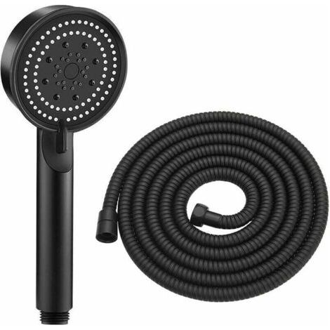 Pommeau de Douche avec tuyau 1,5M, Pommeau Douche Anti Calcaire, Douchette Douche Réglable, Pommeau Douche Haute Pression